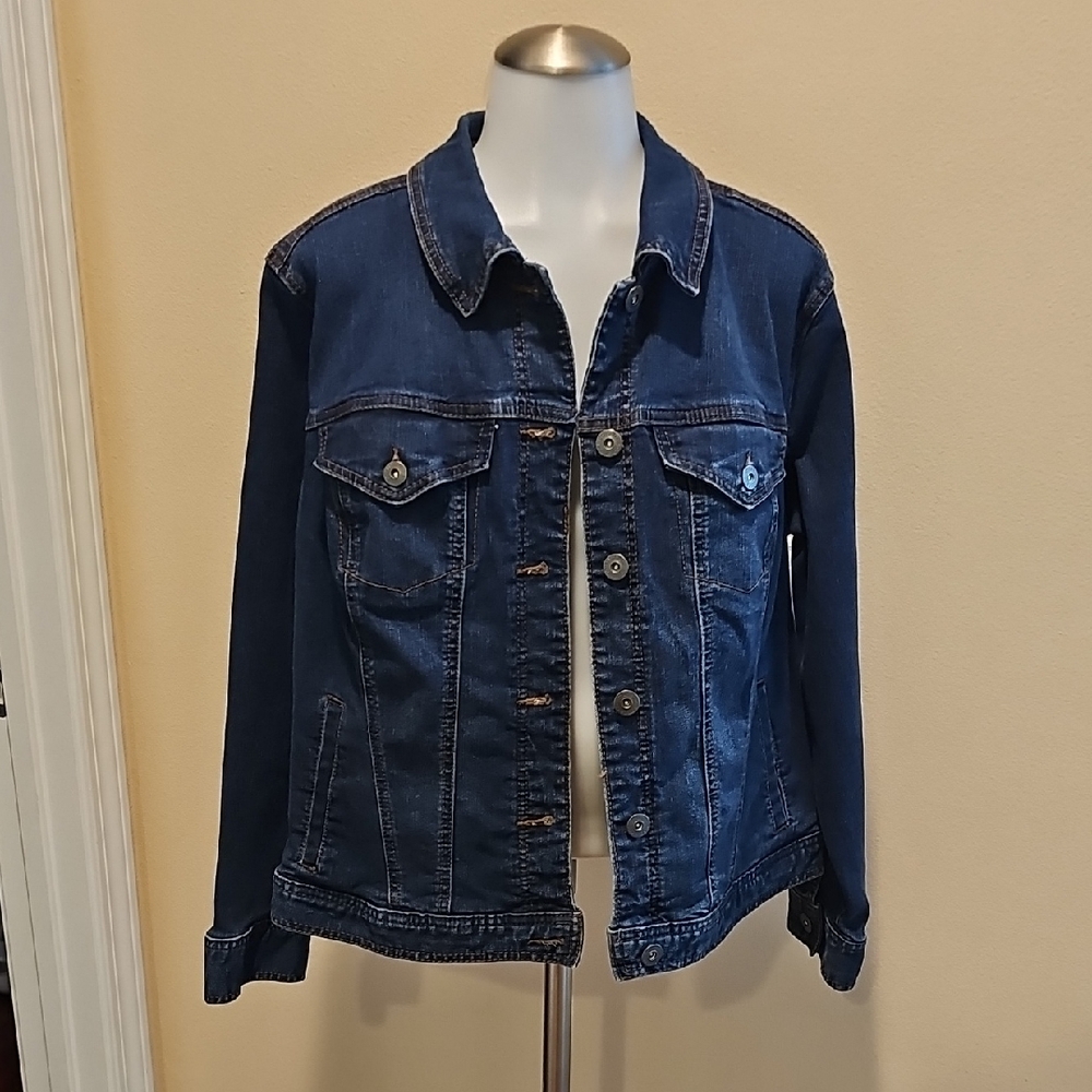 Style & Co. Dark Blue Jean Jacket